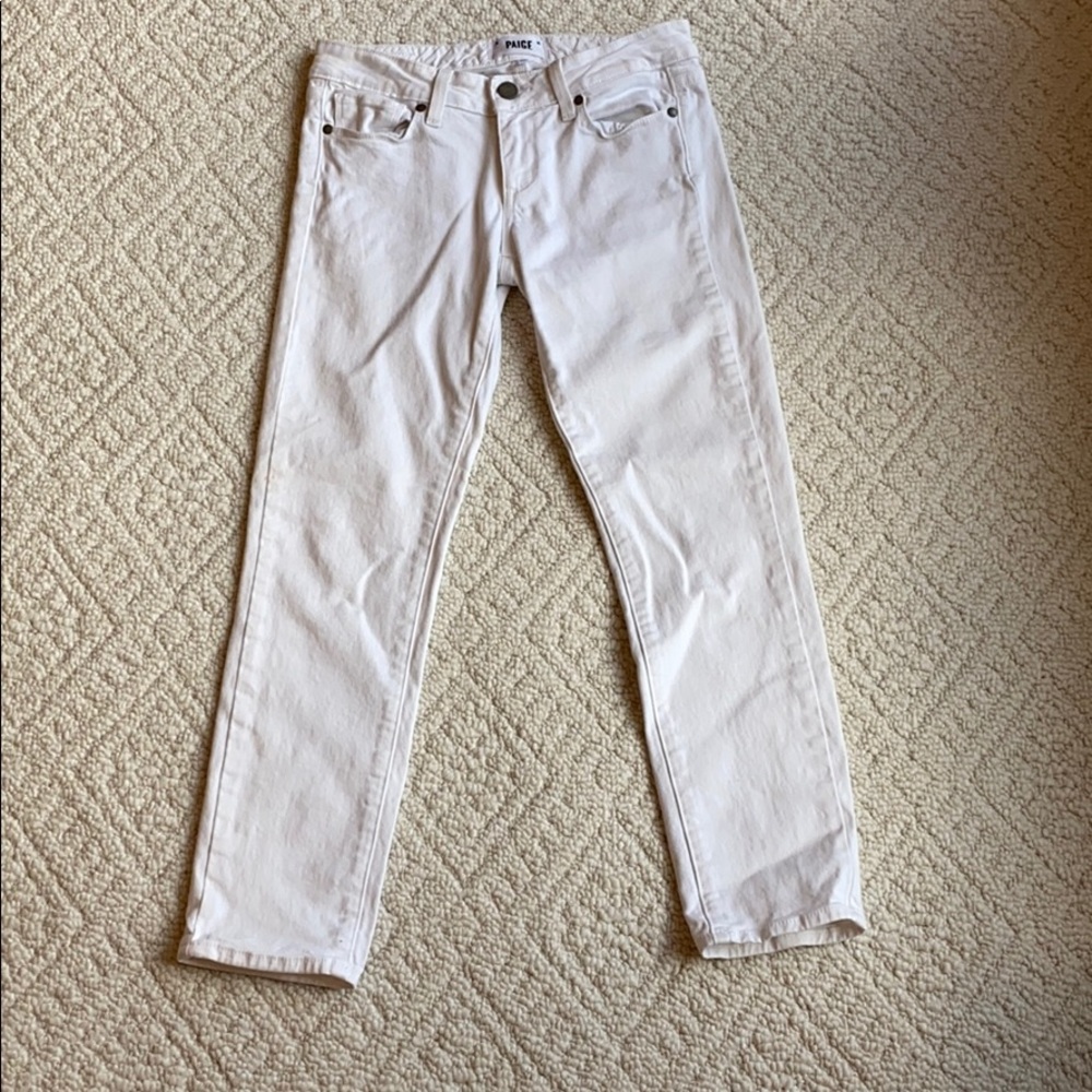 White Paige capris